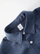 Men's Casual Linen Short Sleeve Shirts Drip Outfits Man Outfit Set Designer Chea