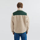 Men's Contrast-Yoke Sherpa Zip Jacket