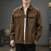 Men's Corduroy Button-Front Overshirt