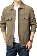 Men's Corduroy Button-Front Overshirt