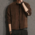 Men's Corduroy Button-Front Overshirt