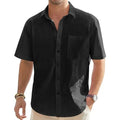 Men's Cotton Linen Casual Button Shirt