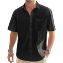 Men's Cotton Linen Casual Button Shirt