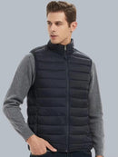 Men's Cotton-Padded Quilted Puffer Vest