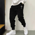 Men's Cross Print Casual Jogger Sweatpants