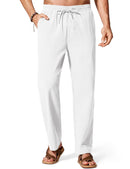 Men's Drawstring Linen Beach Pants