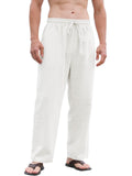 Men's Drawstring Linen Beach Pants