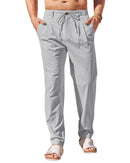 Men's Drawstring Linen Beach Pants