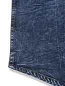 Men's Hooded Tie-Dye Denim Jacket