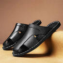 Men's Leather Slide Sandals