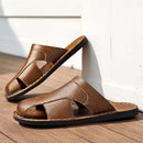 Men's Leather Slide Sandals