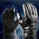 Men's Leather Touchscreen Winter Gloves