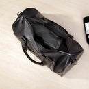 Men's Leather Weekender Travel Duffle Bag