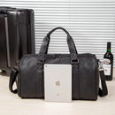 Men's Leather Weekender Travel Duffle Bag