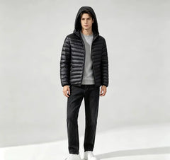 Men's Lightweight Hooded Puffer Winter Coat
