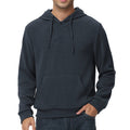 Men's Long-Sleeve Henley Hoodie