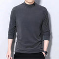Men's Mock Turtleneck Long-Sleeve Shirt