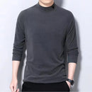 Men's Mock Turtleneck Long-Sleeve Shirt