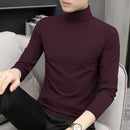 Men's Mock Turtleneck Long-Sleeve Shirt