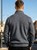 Men's Quarter-Zip Fleece Pullover Sweatshirt