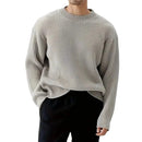 Men's Ribbed Crewneck Knit Sweater