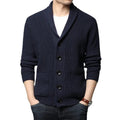 Men's Shawl-Collar Knit Cardigan