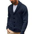 Men's Shawl-Collar Knit Cardigan