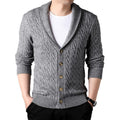 Men's Shawl-Collar Knit Cardigan