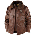 Men's Shearling-Lined Aviator Jacket