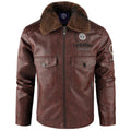 Men's Shearling-Lined Aviator Jacket