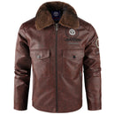 Men's Shearling-Lined Aviator Jacket