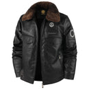 Men's Shearling-Lined Aviator Jacket