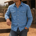 Men's Western Denim Snap Shirt