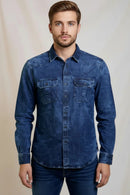 Men's Western Denim Snap Shirt
