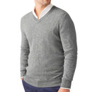 Men's Wool-Blend V-Neck Sweater