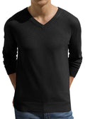 Men's Wool-Blend V-Neck Sweater