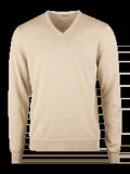 Men's Wool-Blend V-Neck Sweater