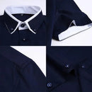 Men Shirt TFETTER Casual TFETTER Summer Business Shirt Men Short Sleeves Button