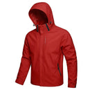 Mens Jacket Waterproof Mens Outdoor Waterproof Jacket Windproof Hoodie Coats Lig