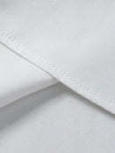 Mens Solid White Long Sleeve Dress Shirt Slim Fit Button Down Formal Business Ca