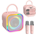Mini Karaoke Machine with Microphones
