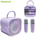 Mini Karaoke Machine with Microphones