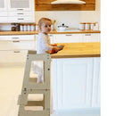 Montessori Toddler Learning Tower – Foldable Kitchen Helper Step Stool