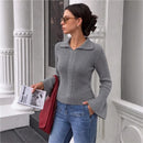 MsChuh Women's Jumper All-match Loose Simple Style Sweater Comfortable Winter Cl