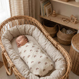 Natural Cotton Baby Swaddle Blanket 3 Pack