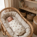 Natural Cotton Baby Swaddle Blanket 3 Pack