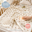 Natural Cotton Baby Swaddle Blanket 3 Pack