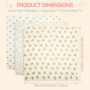 Natural Cotton Baby Swaddle Blanket 3 Pack