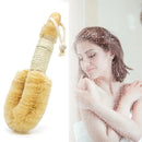 Natural Sisal Dry Body Brush, Wooden Handle