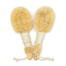 Natural Sisal Dry Body Brush, Wooden Handle
